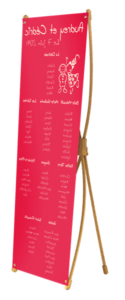 Plan de table mariage sur X-Bamboo couleur rouge